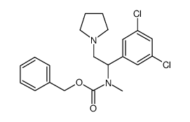 1-吡咯烷-2-(3,5-二氯苯基)-2-(n-cbz-n-甲基)氨基乙烷结构式