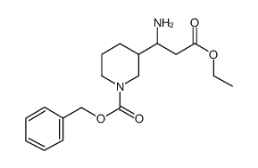 3-氨基-3-(3-cbz)哌啶-丙酸乙酯结构式