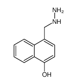 (4-羟基-萘-1-甲基)-肼结构式