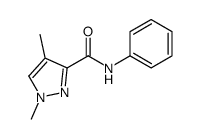 1,4-dimethyl-N-phenylpyrazole-3-carboxamide结构式