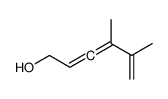 4,5-dimethylhexa-2,3,5-trien-1-ol结构式