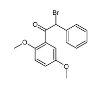 2-bromo-1-(2,5-dimethoxyphenyl)-2-phenylethanone Structure