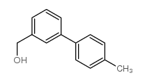 (4-甲基联苯-3-基)-甲醇结构式