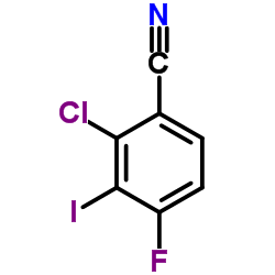 2-Chloro-4-fluoro-3-iodobenzonitrile Structure