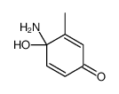 4-amino-4-hydroxy-3-methylcyclohexa-2,5-dien-1-one结构式