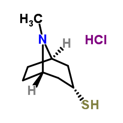 Tropine-3-thiol hydrochloride structure