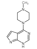 4-(4-METHYL-1-PIPERAZINYL)-1H-PYRROLO[2,3-D]PYRIMIDINE Structure