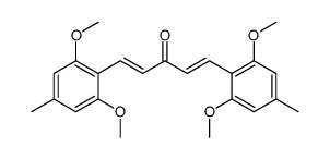 1,5-bis(2,6-dimethoxy-4-methylphenyl)penta-1,4-dien-3-one Structure