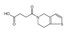 Thieno[3,2-c]pyridine-5(4H)-butanoic acid, 6,7-dihydro-γ-oxo结构式