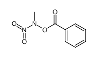 N-methyl-N-nitro-O-benzoylhydroxylamine结构式