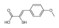 3-(4-methoxyphenyl)-2-sulfanylpropenoic acid Structure