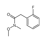 2-(2-fluorophenyl)-N-methoxy-N-methylacetamide Structure