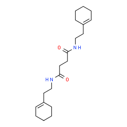 N,N'-Bis[2-(1-cyclohexen-1-yl)ethyl]succinamide Structure
