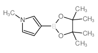 1-甲基-3-(4,4,5,5-四甲基-1,3,2-二氧硼杂环戊烷-2-基)-1H-吡咯结构式
