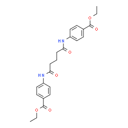 diethyl 4,4'-[(1,5-dioxo-1,5-pentanediyl)di(imino)]dibenzoate Structure