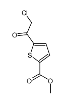2-Thiophenecarboxylic acid, 5-(chloroacetyl)-, methyl ester (9CI) Structure