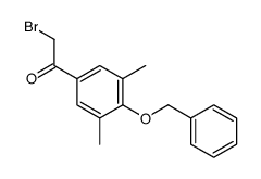 2-bromo-1-(3,5-dimethyl-4-phenylmethoxyphenyl)ethanone结构式