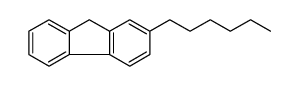 9H-Fluorene, 2-hexyl Structure