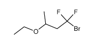 1-bromo-3-ethoxy-1,1-difluoro-butane结构式