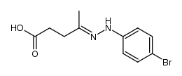 4-(4-bromo-phenylhydrazono)-valeric acid Structure