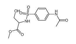 N-(N-acetyl-sulfanilyl)-serine methyl ester Structure