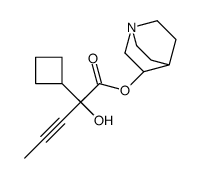 1-azabicyclo[2.2.2]octan-3-yl 2-cyclobutyl-2-hydroxypent-3-ynoate Structure