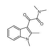 2-(1,2-dimethylindol-3-yl)-N,N-dimethyl-2-oxoacetamide结构式