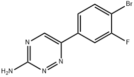 6-(4-bromo-3-fluorophenyl)-1,2,4-triazin-3-amine Structure