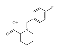 1-[(4-氟苯基)甲基]-2-哌啶甲酸结构式