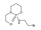 (2S)-N-(2-bromoethyl)-3-(2-chloroethyl)-2-oxo-1,3,2λ5-oxazaphosphinan-2-amine结构式