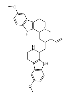 (3β)-18,19-Didehydro-10-methoxy-16-[(R)-2,3,4,9-tetrahydro-6-methoxy-1H-pyrido[3,4-b]indol-1-yl]-17-norcorynan结构式