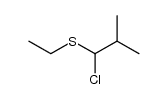 ethyl-(α-chloro-isobutyl)-sulfide Structure