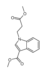 methyl 1-(3-methoxy-3-oxopropyl)indole-3-carboxylate Structure
