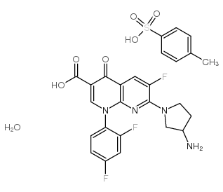 Tosufloxacin monohydrate Structure