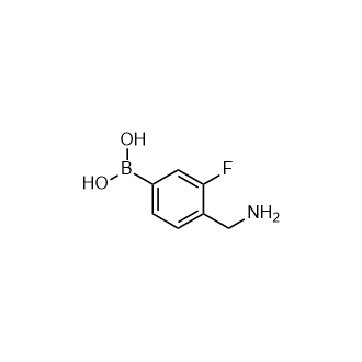 (4-(Aminomethyl)-3-fluorophenyl)boronic acid Structure