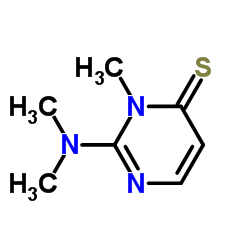 4(3H)-Pyrimidinethione,2-(dimethylamino)-3-methyl- structure
