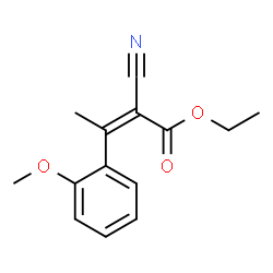 2-BUTENOIC ACID, 2-CYANO-3-(2-METHOXYPHENYL)-, ETHYL ESTER Structure