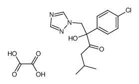 2-(4-Chloro-phenyl)-2-hydroxy-5-methyl-1-[1,2,4]triazol-1-yl-hexan-3-one; compound with oxalic acid Structure