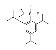tert-butyl-difluoro-[2,4,6-tri(propan-2-yl)phenyl]silane结构式