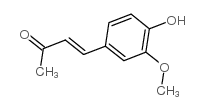 4-(4-hydroxy-3-methoxyphenyl)-3-buten-2-one structure