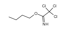 2,2,2-trichloro-acetimidic acid butyl ester Structure