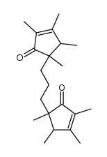 1,3-bis(2,3,4,5-tetramethyl-1-oxocyclopent-2-en-5-yl)propane Structure