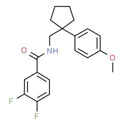 反式-1-苄基-4-(3,4-二氟苯基)吡咯烷-3-羧酸乙酯结构式