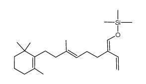 trimethyl(((1Z,5E)-6-methyl-8-(2,6,6-trimethylcyclohex-1-en-1-yl)-2-vinylocta-1,5-dien-1-yl)oxy)silane Structure