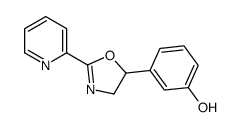 3-(2-pyridin-2-yl-4,5-dihydro-1,3-oxazol-5-yl)phenol结构式