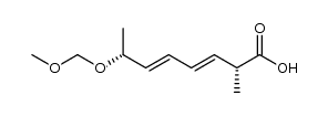 (2R,3E,5E,7R)-7-(methoxymethoxy)-2-methylocta-3,5-dienoic acid Structure