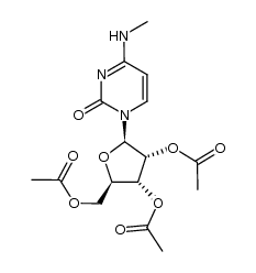 2',3',5'-tri-O-acetyl-N4-methyl-cytidine Structure