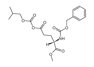 (S)-(S)-4-(((benzyloxy)carbonyl)amino)-5-methoxy-5-oxopentanoic (isobutyl carbonic) anhydride结构式