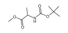 N-Boc-(RS)-alanine methyl ester结构式