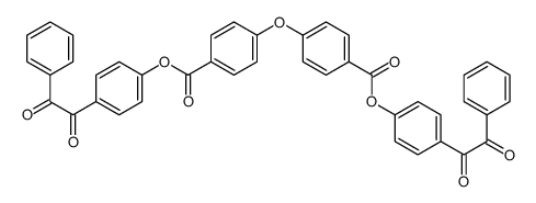 [4-(2-oxo-2-phenylacetyl)phenyl] 4-[4-[4-(2-oxo-2-phenylacetyl)phenoxy]carbonylphenoxy]benzoate结构式